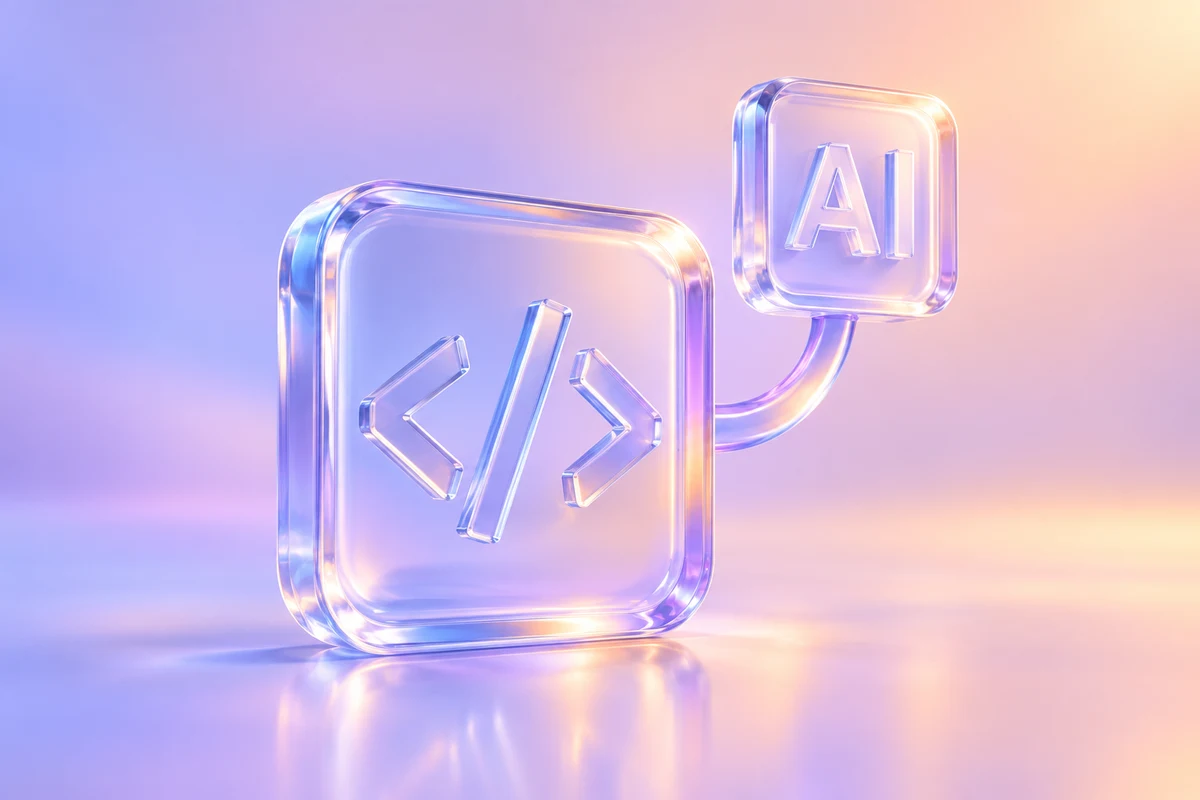 Softwareentwicklung mit KI: Illustration